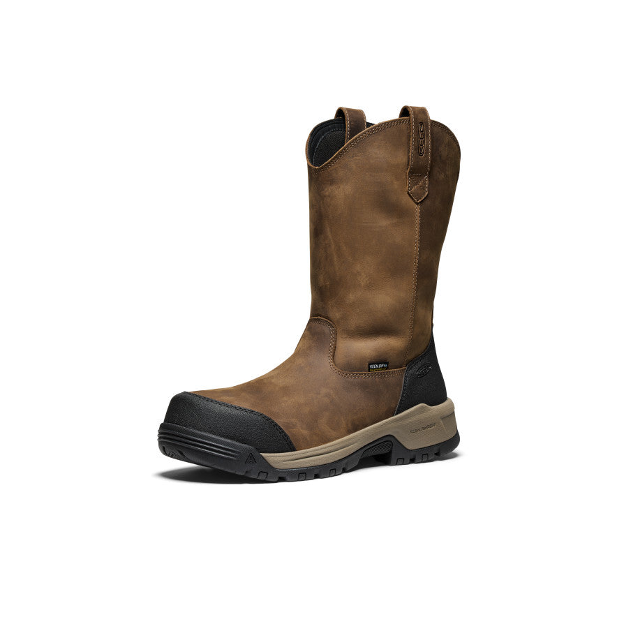 Men's Evanston Pull-On Waterproof Boot (Carbon Toe) | Bison/Black - Image 3
