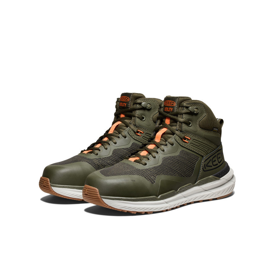 Men's Synchro Waterproof Work Boot (Carbon Toe) | Forest Night/Gum - Image 2