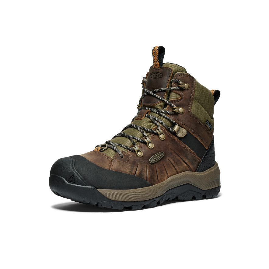 Men's Revel IV Polar Waterproof Boot | Bison/Orange Pepper - Image 3