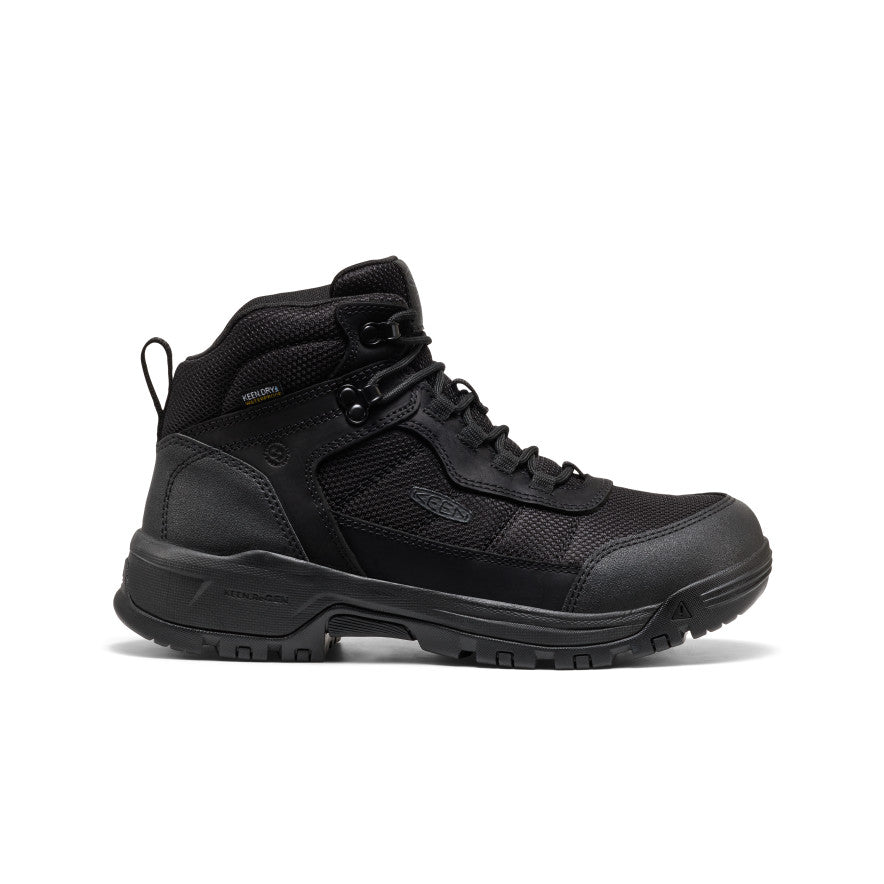 Men's Skokie Waterproof Work Boot (Soft Toe)  |  Black/Black