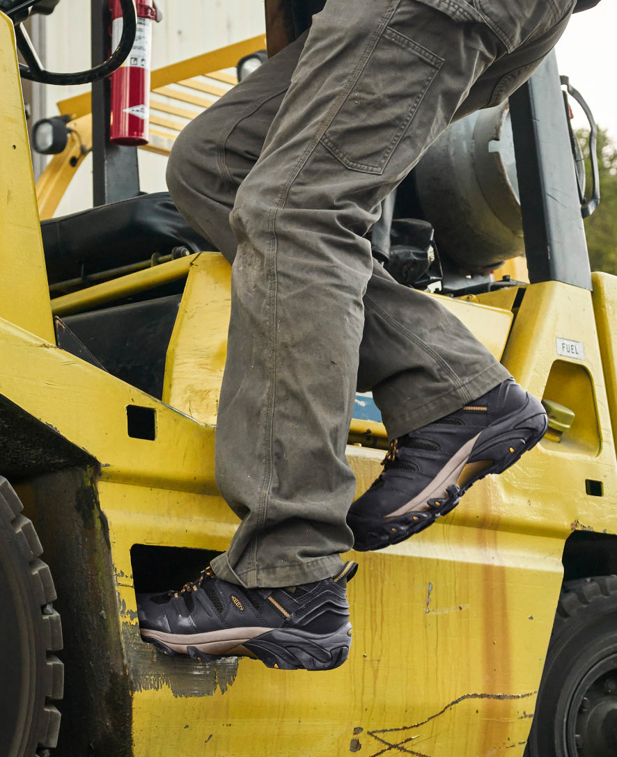Men's Lansing Mid Waterproof (Steel Toe)  |  Raven/Tawny Olive - Image 6