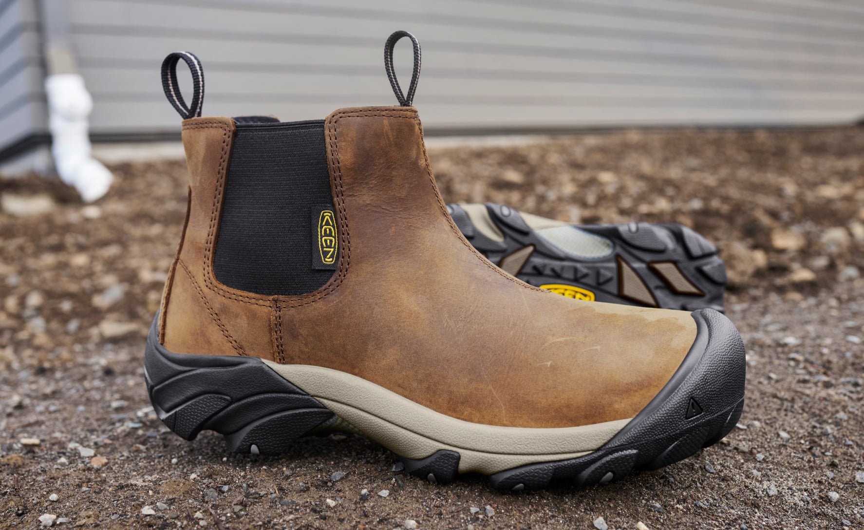Men's Lansing Chelsea (Steel Toe) | Dark Earth/Black - Image 7