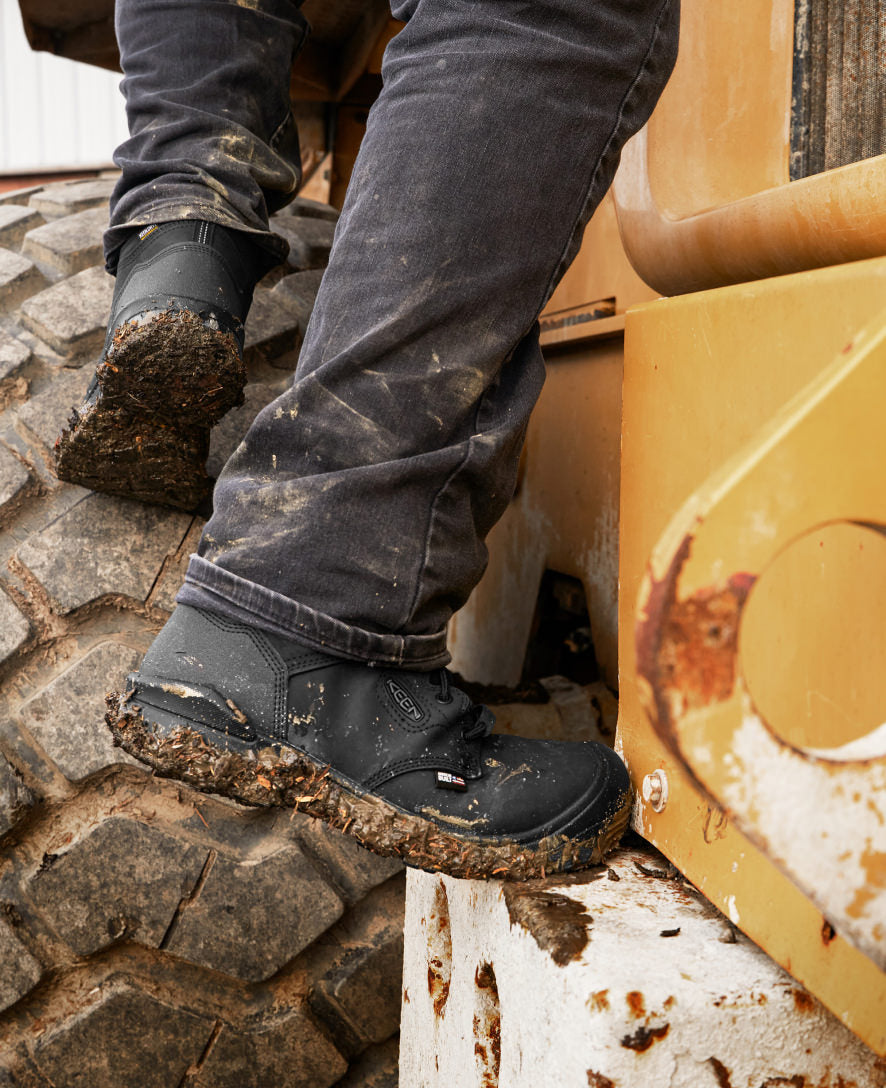 Men's Independence 6 Waterproof Boot (Soft Toe) | Black/Black - Image 9