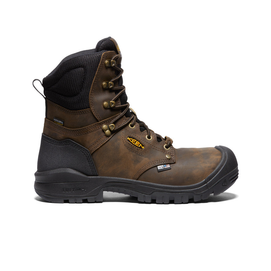 Men's Independence 8 Waterproof Boot (Carbon Toe) | Dark Earth/Black