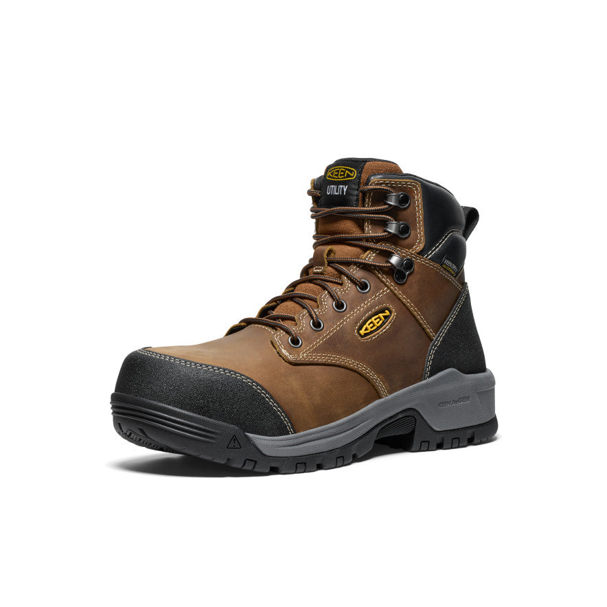 Men's CSA Evanston 6 Waterproof Boot (Carbon Toe) | Bison/Black - Image 3