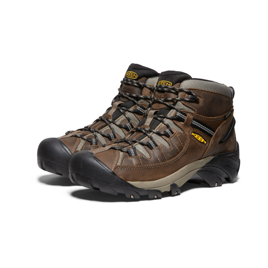 Men's Targhee II Mid Waterproof Hiking Boots | Shitake/Brindle - Image 2