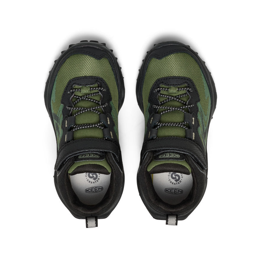 Little Kids' Zionic Waterproof Hiker | Black/Bronze Green - Image 4