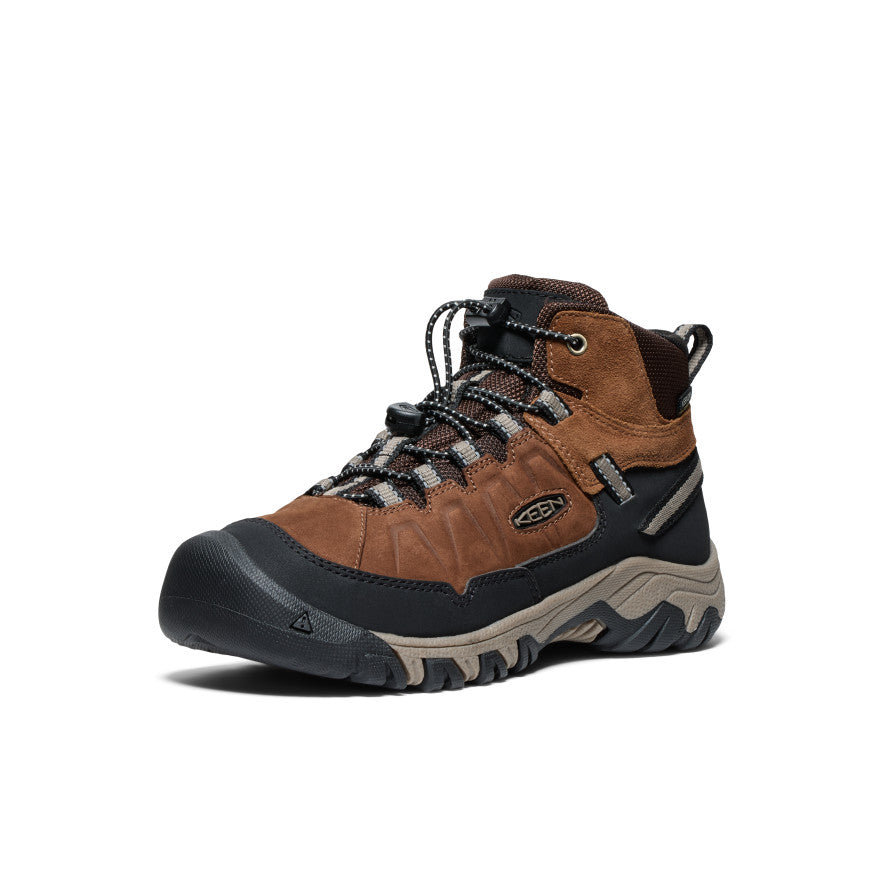 Big Kids' Targhee IV Waterproof Hiking Boot | Bison/Brindle - Image 3